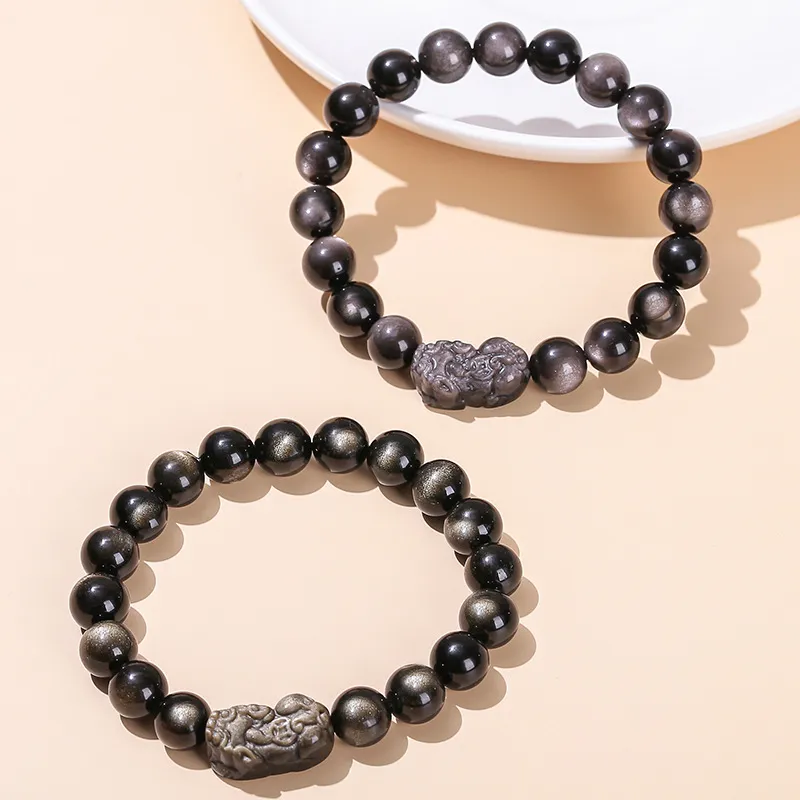 Fengyun Pavilion Obsidian Bracelets Unisex-2