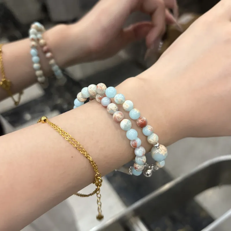 Fengyun Pavilion Shoushan Stone Bracelets Women's-4