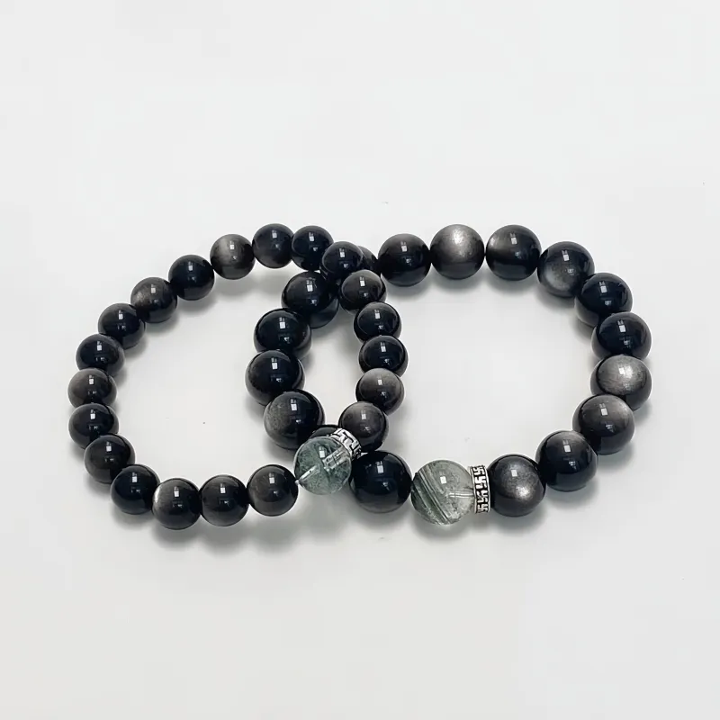 Fengyun Pavilion Obsidian Bracelets Unisex-5