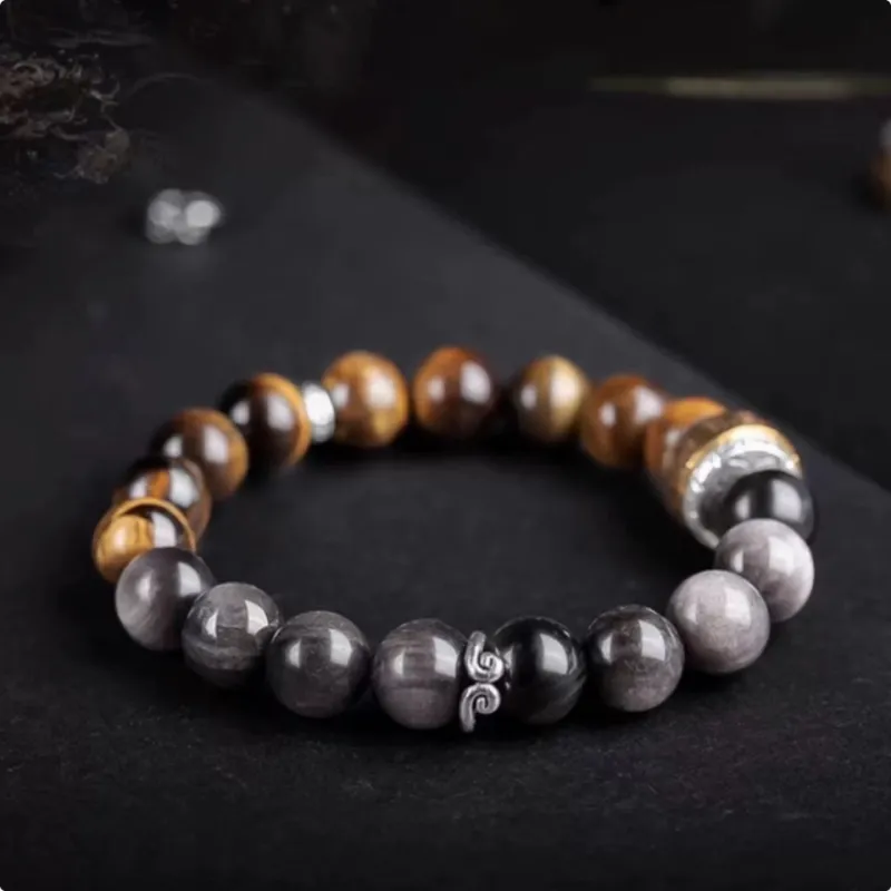 Fengyun Pavilion Tiger's Eye Stone Bracelets Unisex-6