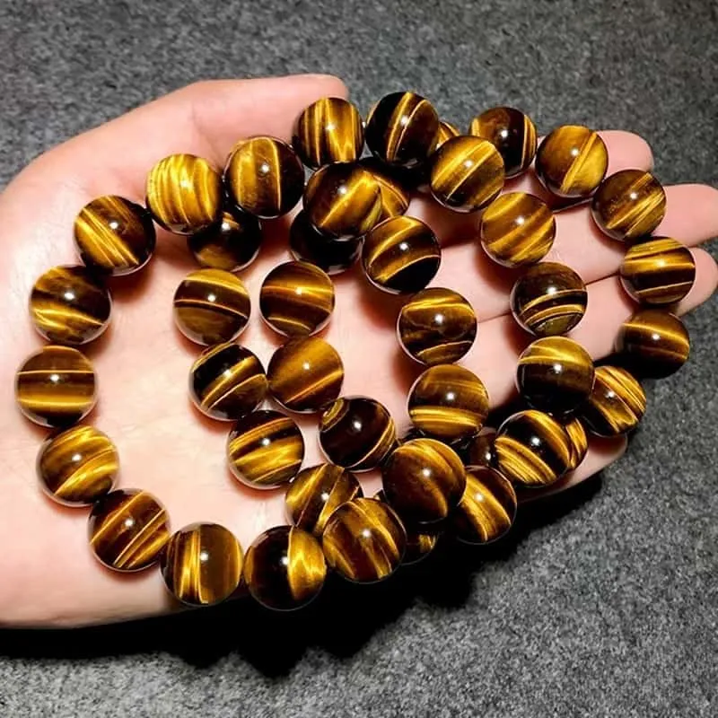 Fengyun Pavilion Tiger's Eye Stone Jade Bracelets Unisex-2