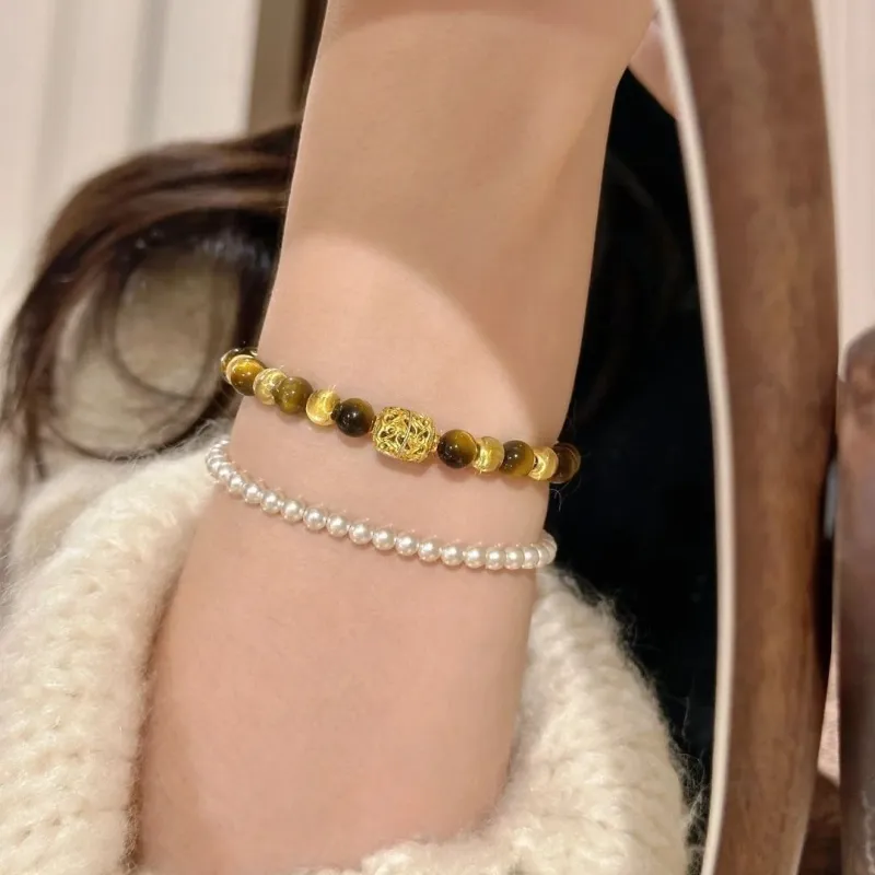 Fengyun Pavilion Tiger's Eye Stone Bracelets Unisex-2