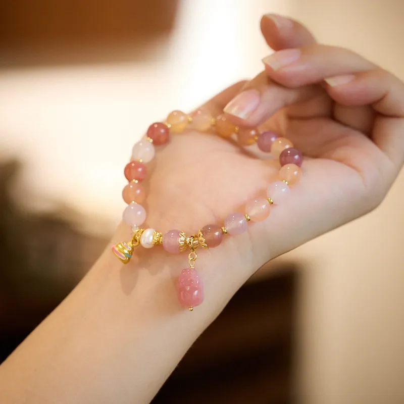Fengyun Pavilion Agate Bracelets Women's-4