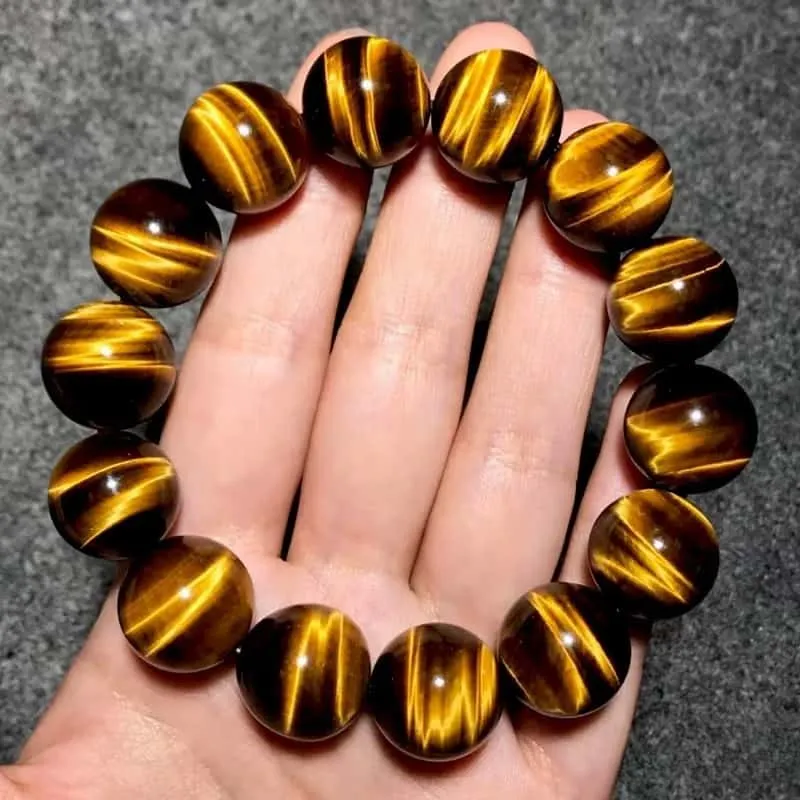 Fengyun Pavilion Tiger's Eye Stone Jade Bracelets Unisex-1