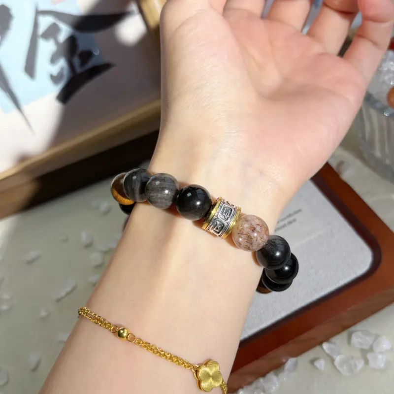 Fengyun Pavilion Obsidian Bracelets Unisex-1