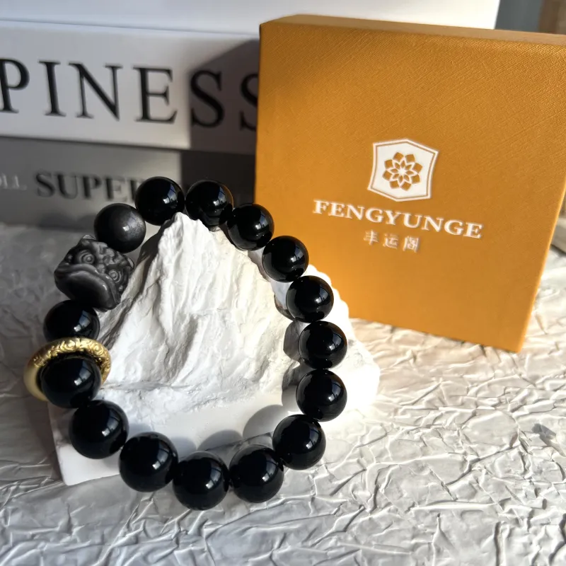 Fengyun Pavilion Obsidian Bracelets Unisex-1