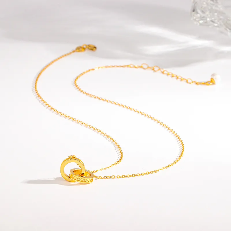 RURA S925 Silver Necklaces Women's Gold-2