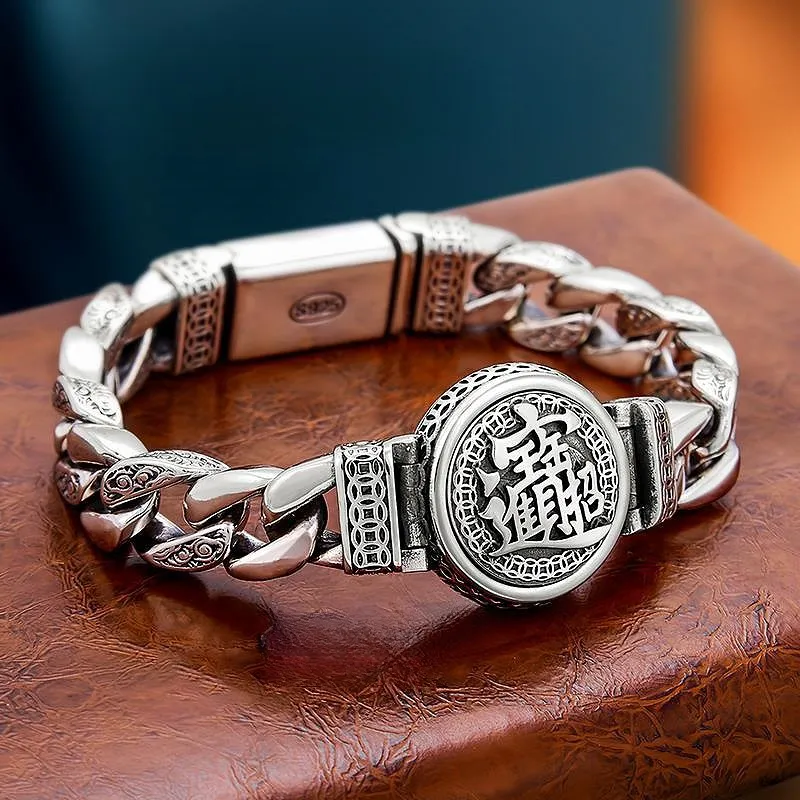 RURA S925 Silver Bracelets Men's Silver-1