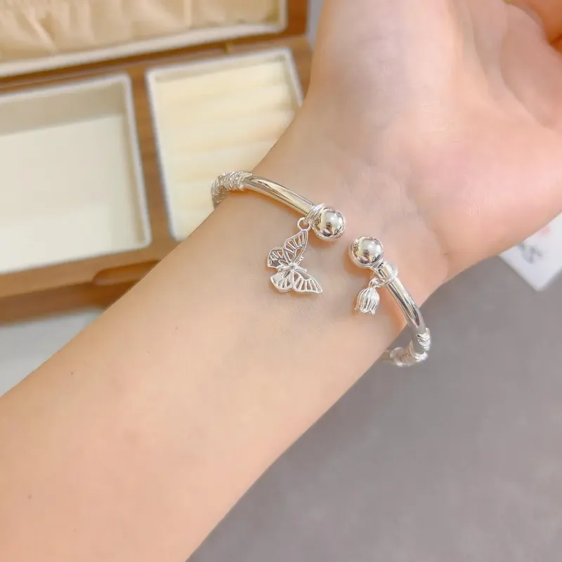 RURA 999 Fine Silver Sterling Silver Bracelets Women's Silver-3