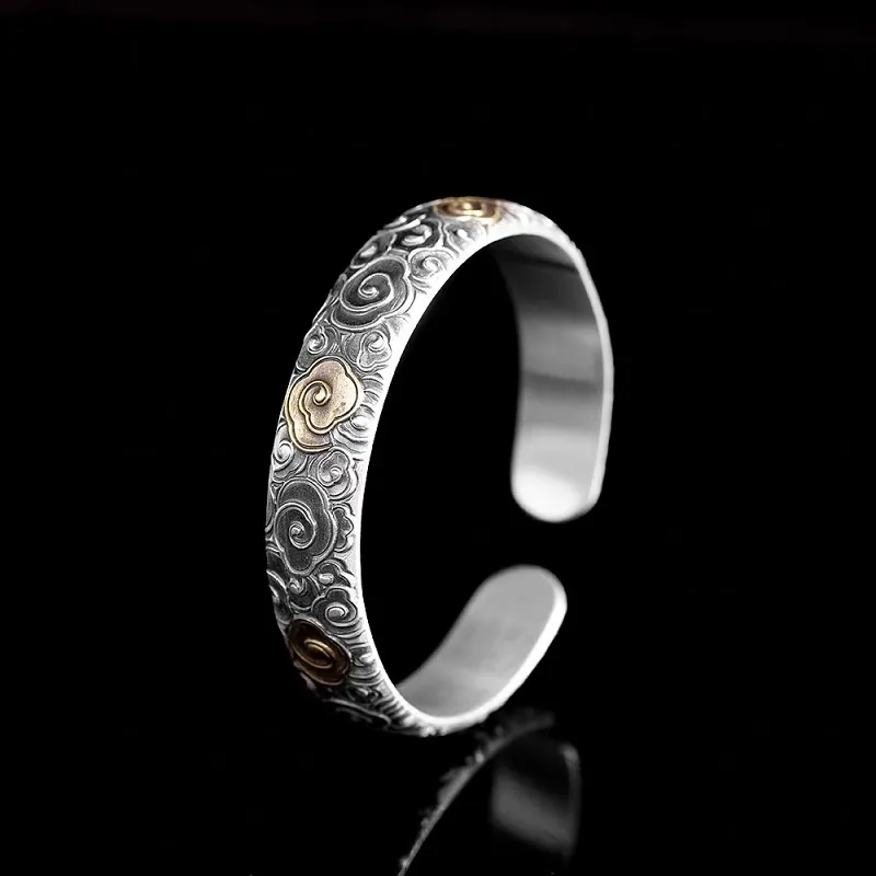 RURA S999 Fine Silver Bangles Women's Silver-2