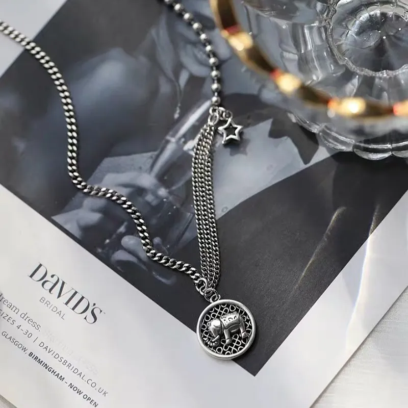 RURA S925 Silver Necklaces Women's Silver-1