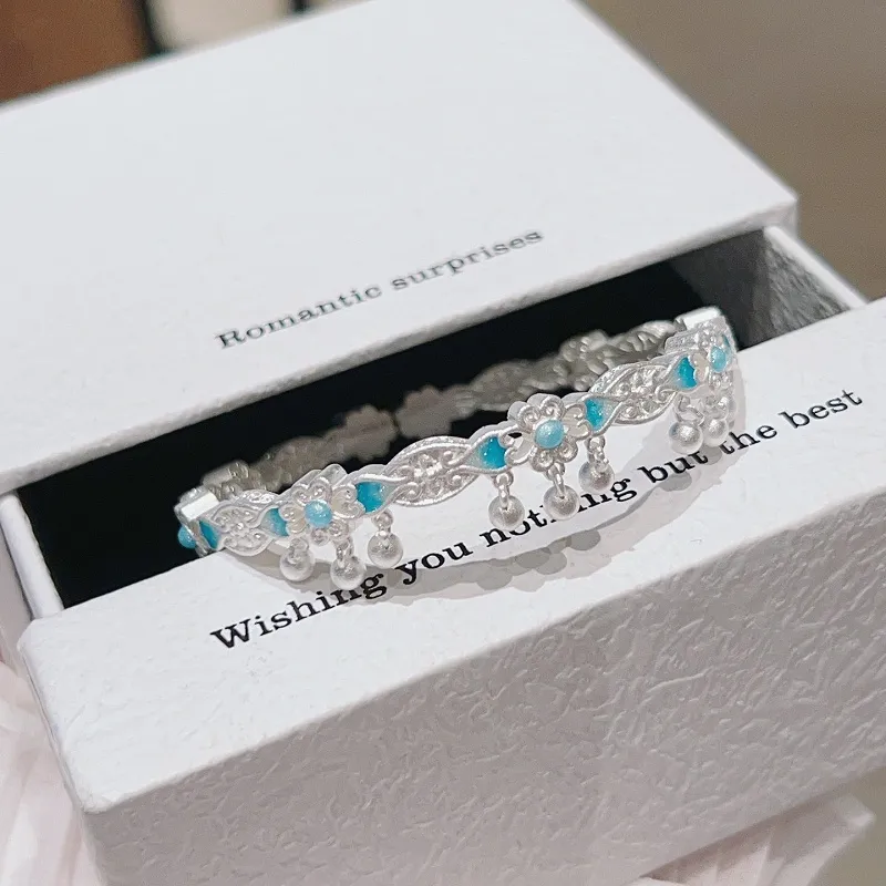 RURA S999 Fine Silver Bangles Women's Silver-1