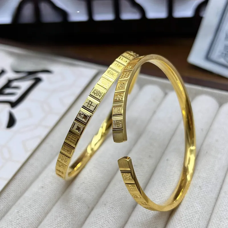 RURA Sterling Silver Bangles Women's Gold-3