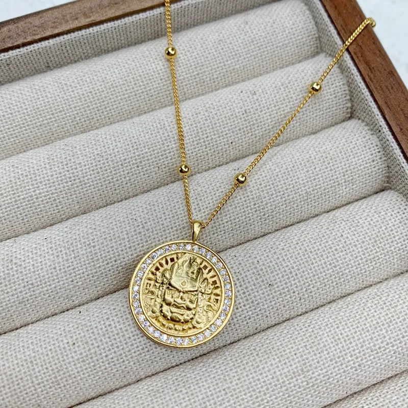RURA S 990 Silver Necklaces Women's Gold-3