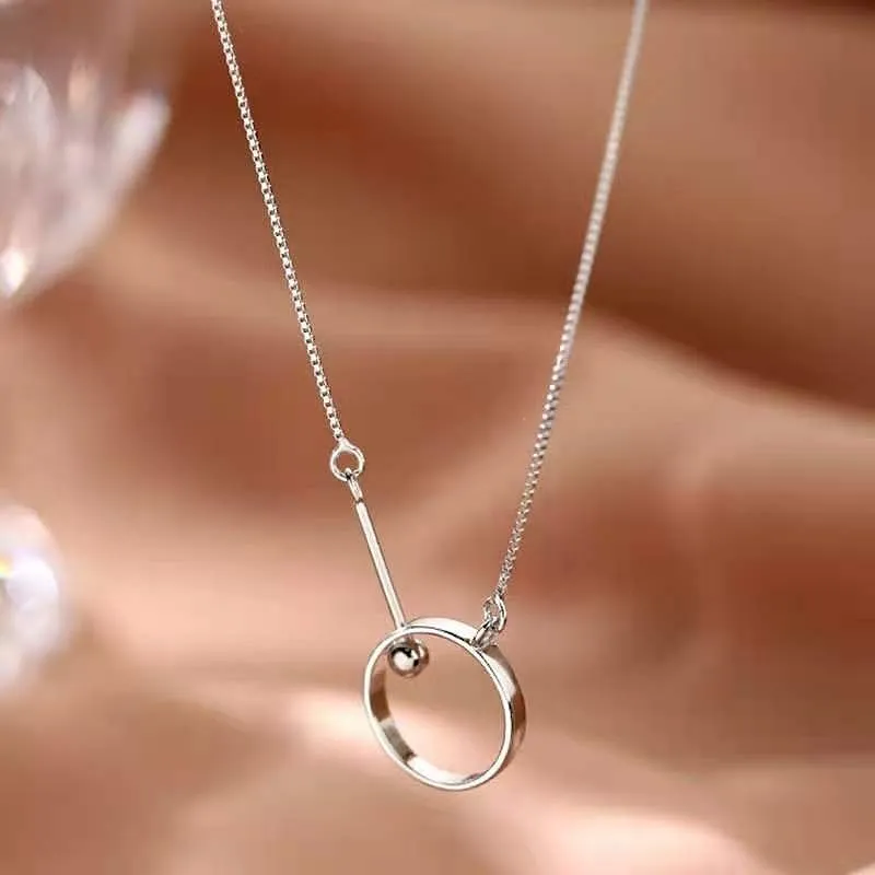 RURA S925 Silver Necklaces Women's Silver-4
