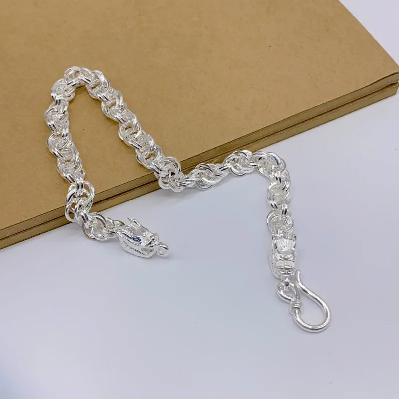 RURA S990 Sterling Silver Bracelets Unisex Silver-2