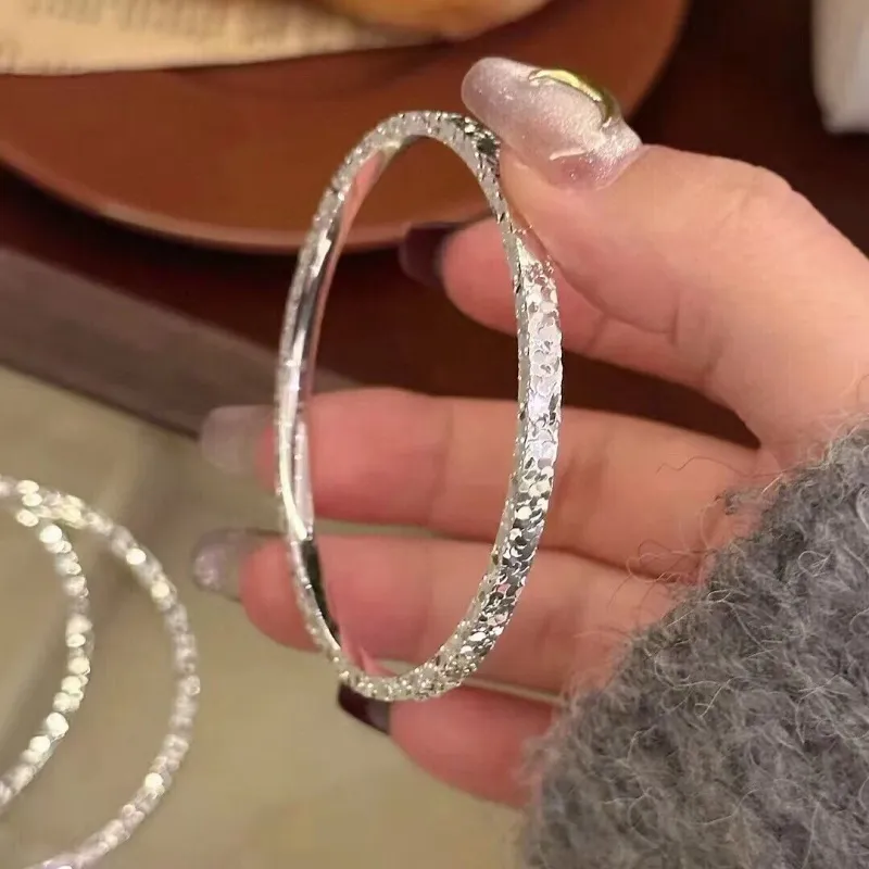 RURA S999 Fine Silver Bangles Women's Silver-4