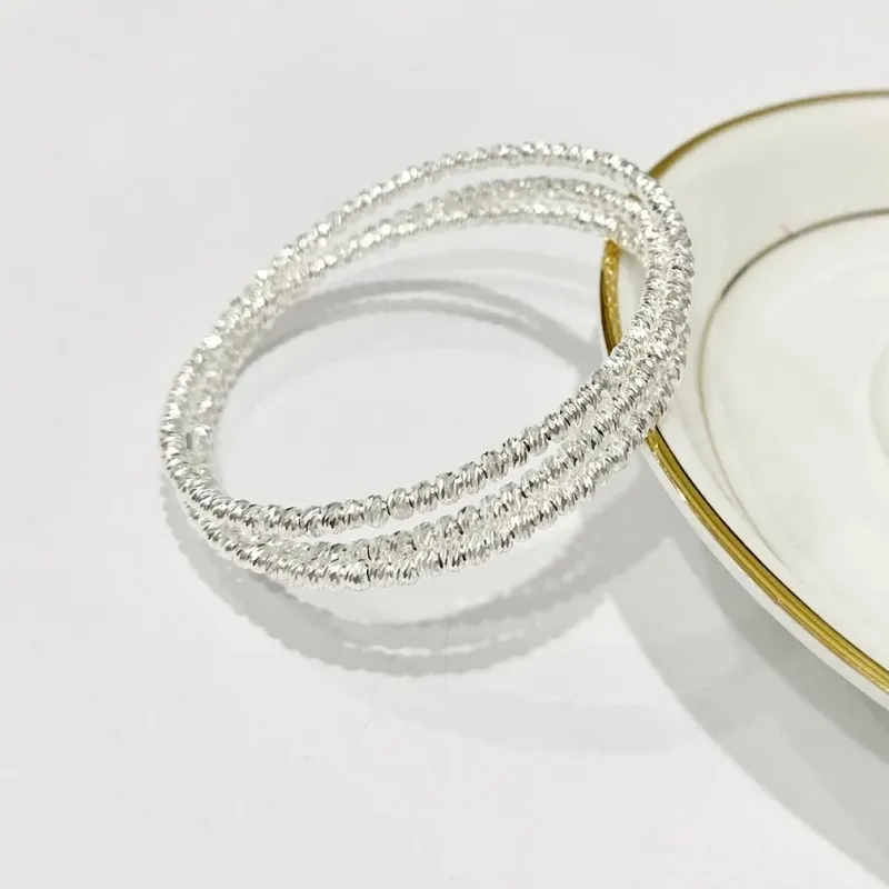RURA S999 Fine Silver Bangles Women's Silver-3