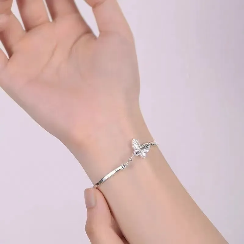 RURA S999 Fine Silver Pure Silver Bracelets Women's Silver-4