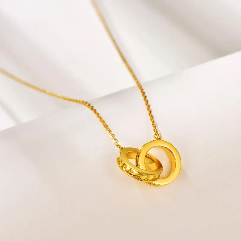 RURA S925 Silver Necklaces Women's Gold-1