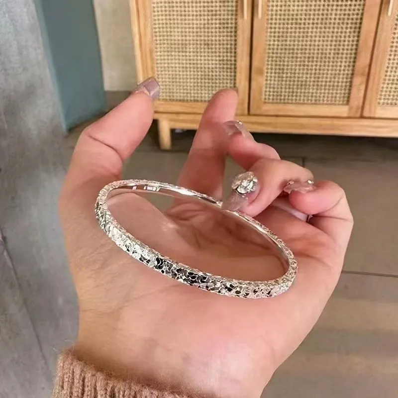 RURA S999 Fine Silver Bangles Women's Silver-3