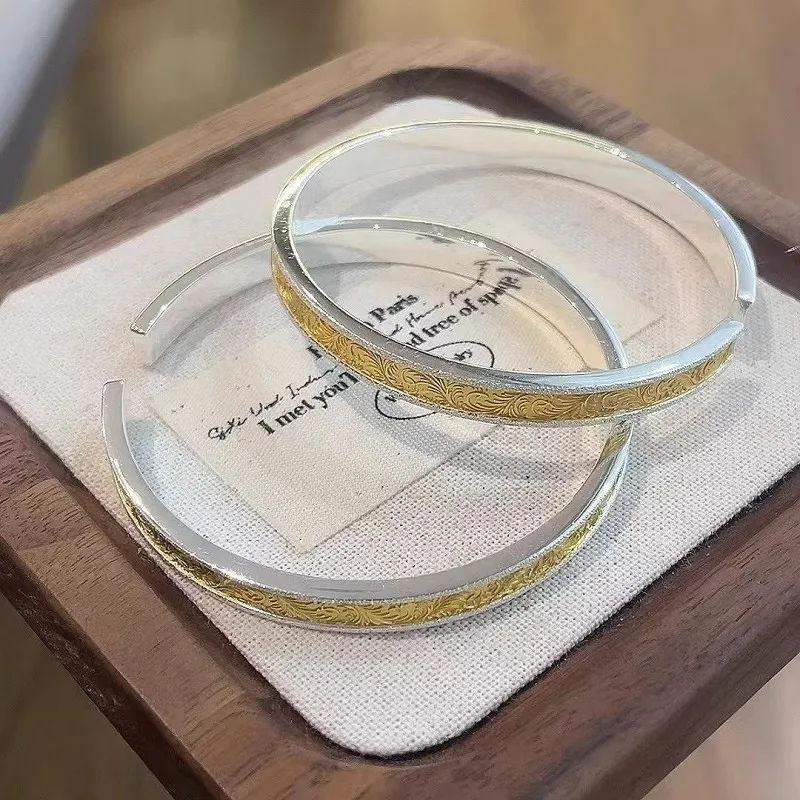 RURA S999 Fine Silver Bangles Women's Silver-5
