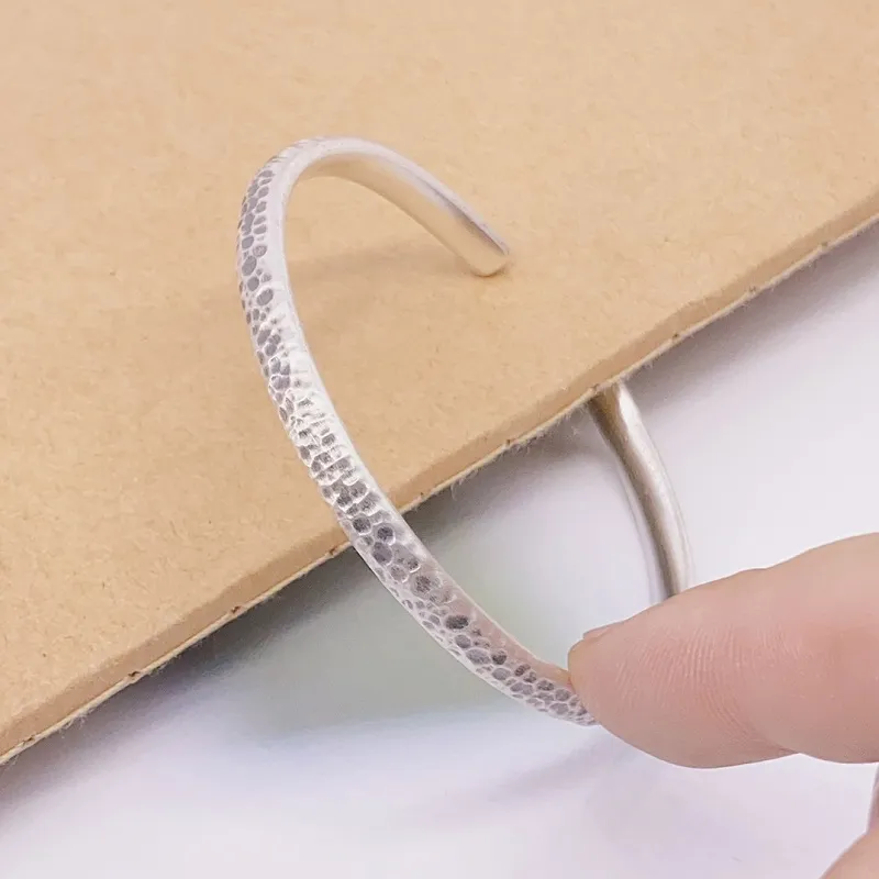 RURA S999 Fine Silver Bangles Unisex Silver-4