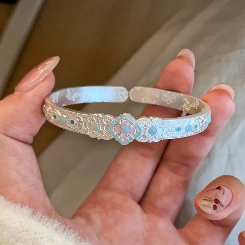 RURA 999 Fine Silver Sterling Silver Bracelets Women's-1