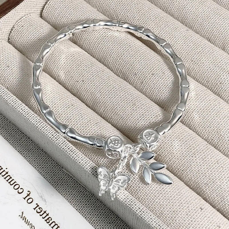 RURA S999 Fine Silver Bangles Women's Silver-3