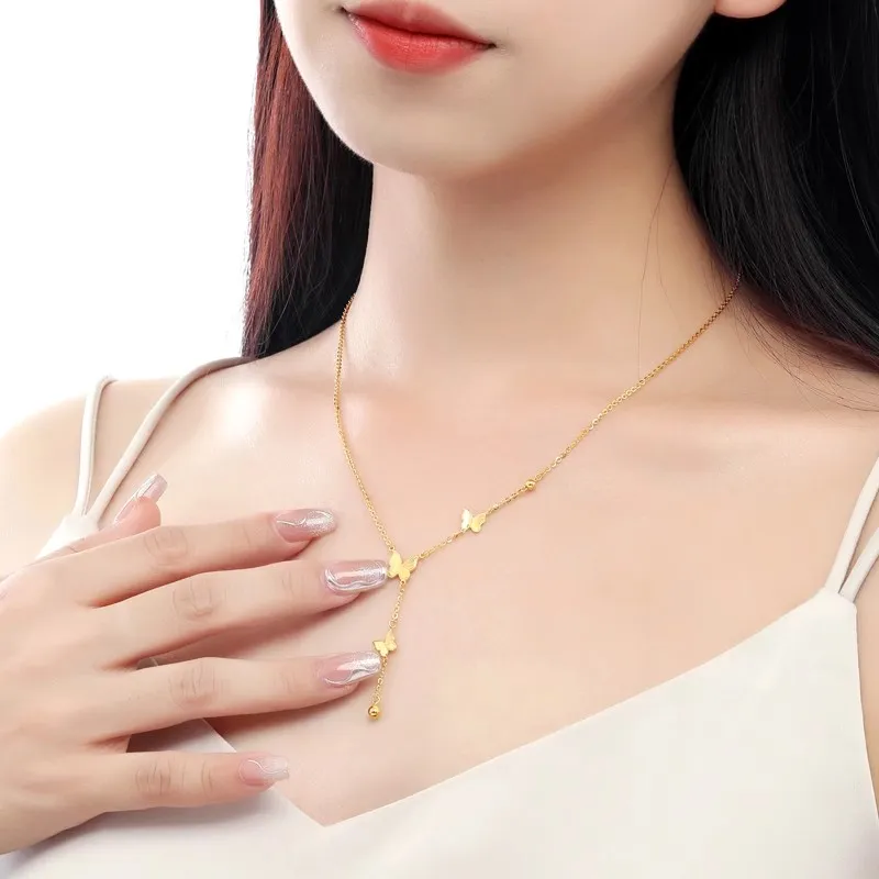 RURA S925 Silver Necklaces Women's Gold-4