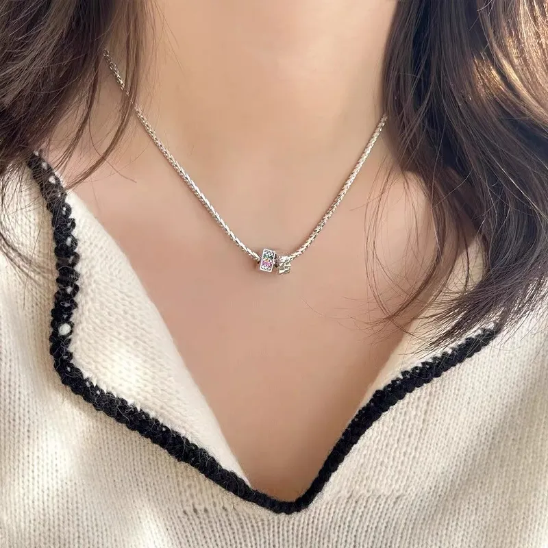 RURA S925 Silver Necklaces Women's Silver-2