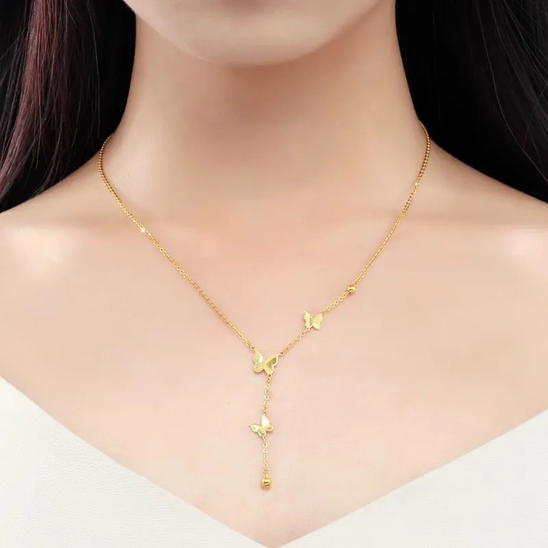 RURA S925 Silver Necklaces Women's Gold-3