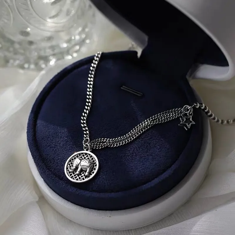 RURA S925 Silver Necklaces Women's Silver-5