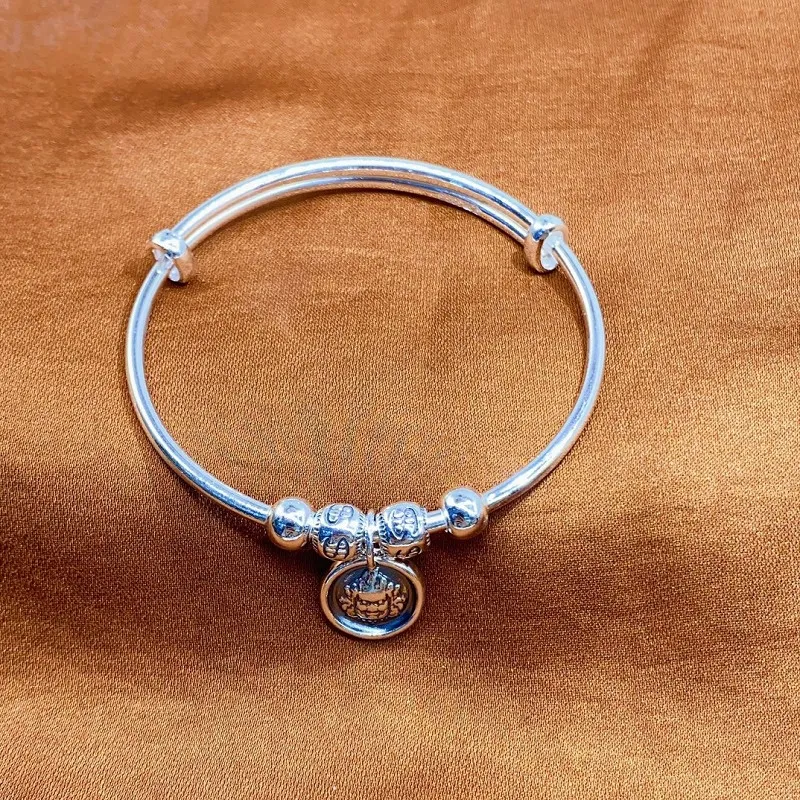 RURA S999 Fine Silver Bangles Women's Silver-3