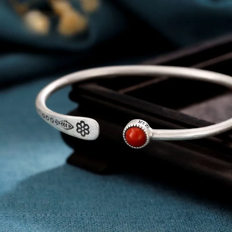 RURA S990 Fine Silver Bangles Women's Silver-3