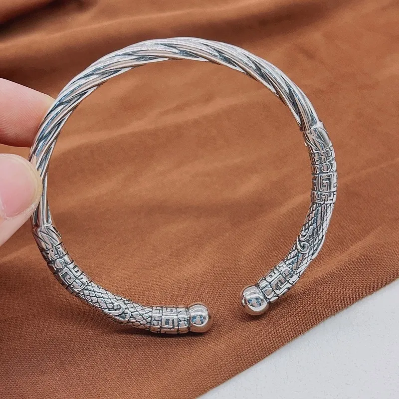 RURA S990 Fine Silver Bangles Women's Silver-2