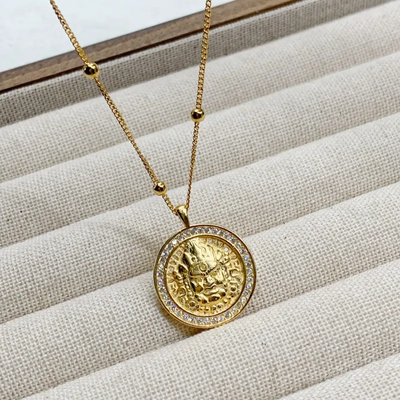 RURA S 990 Silver Necklaces Women's Gold-1
