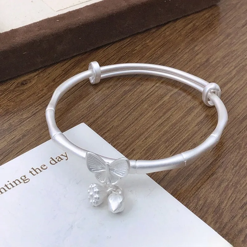 RURA S999 Fine Silver Bangles Women's Silver-1