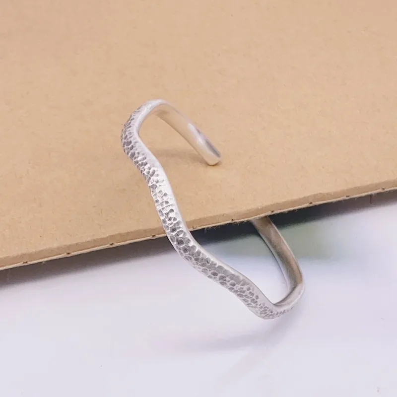 RURA S999 Fine Silver Bangles Unisex Silver-8