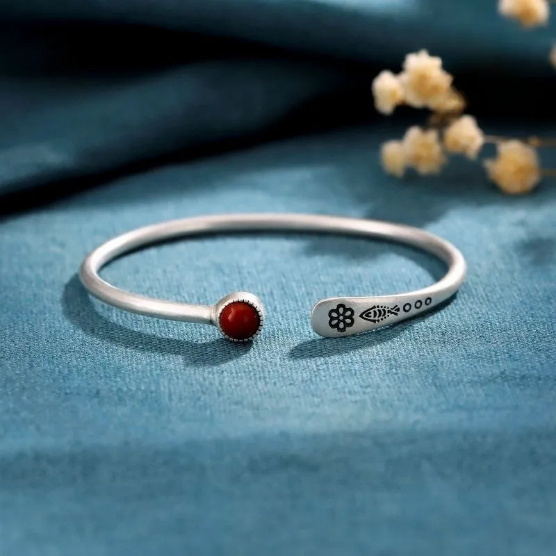 RURA S990 Fine Silver Bangles Women's Silver-1