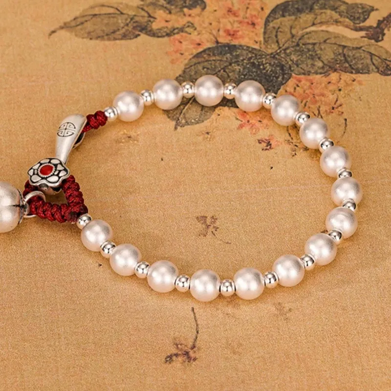 RURA S999 Fine Silver Pure Silver Bracelets Women's Silver-4