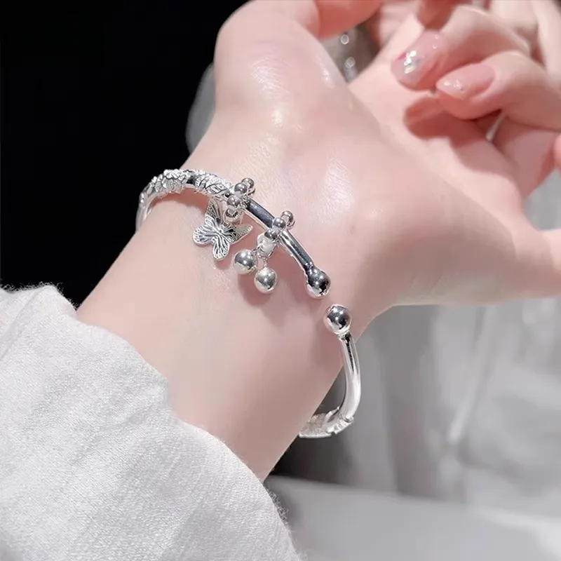 RURA 999 Fine Silver Sterling Silver Bracelets Women's Silver-8