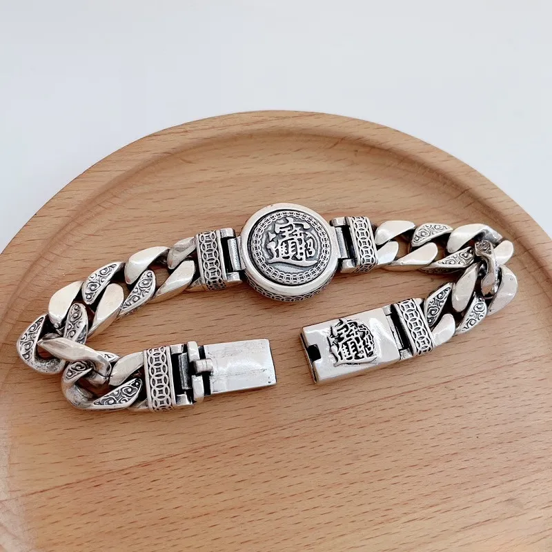 RURA S925 Silver Bracelets Men's Silver-6