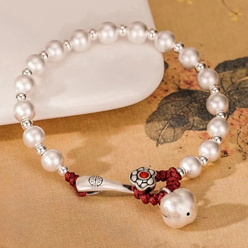 RURA S999 Fine Silver Pure Silver Bracelets Women's Silver-3