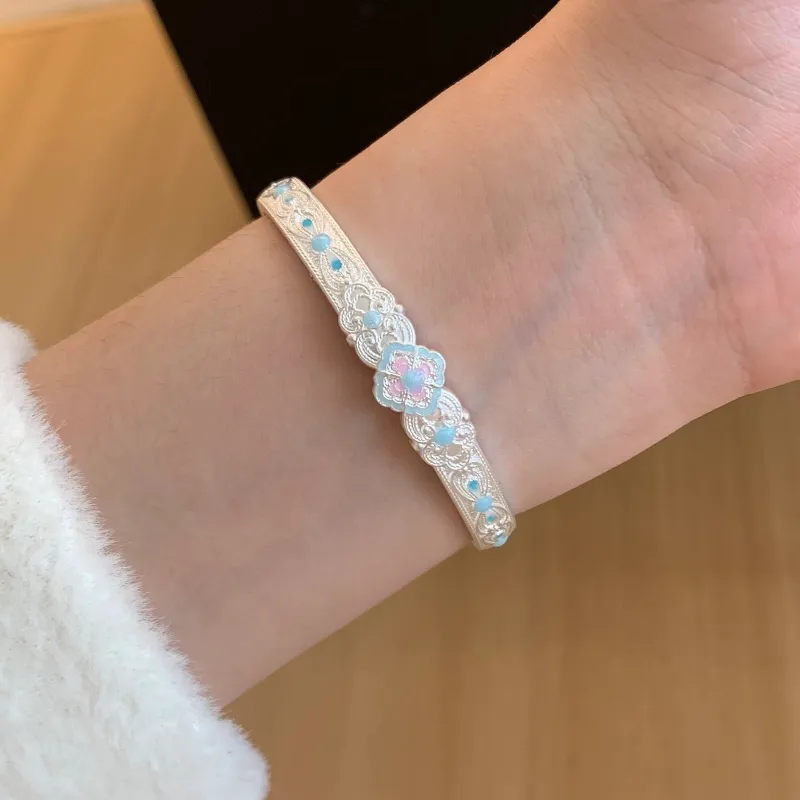 RURA 999 Fine Silver Sterling Silver Bracelets Women's-3
