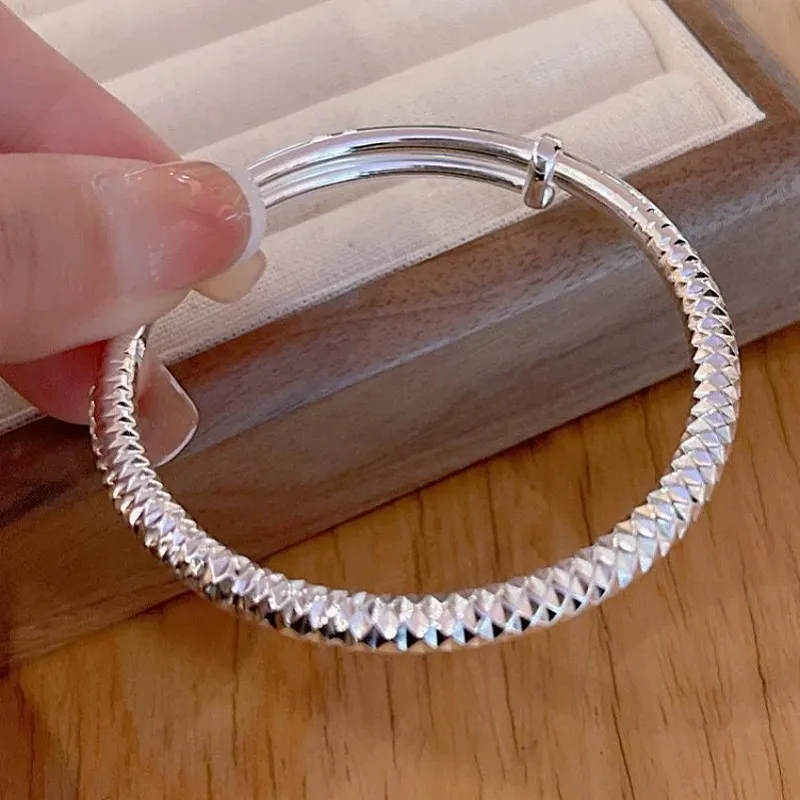 RURA S999 Fine Silver Bangles Women's Silver-3