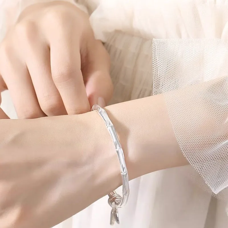RURA 999 Fine Silver Bangles Women's-4