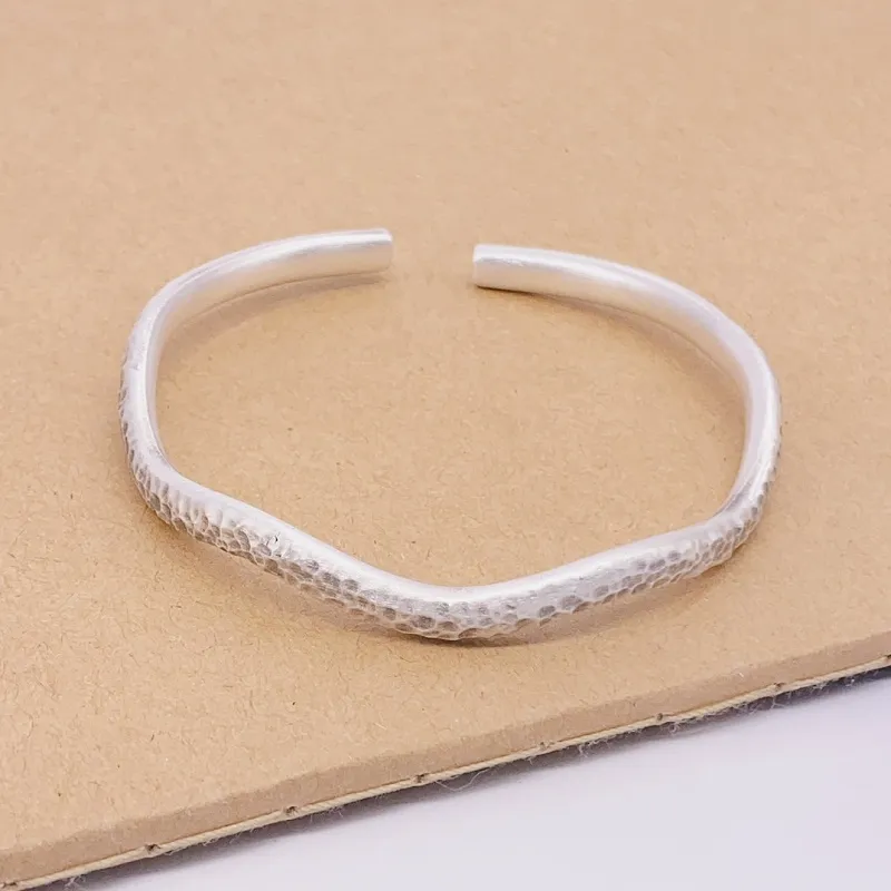 RURA S999 Fine Silver Bangles Unisex Silver-9