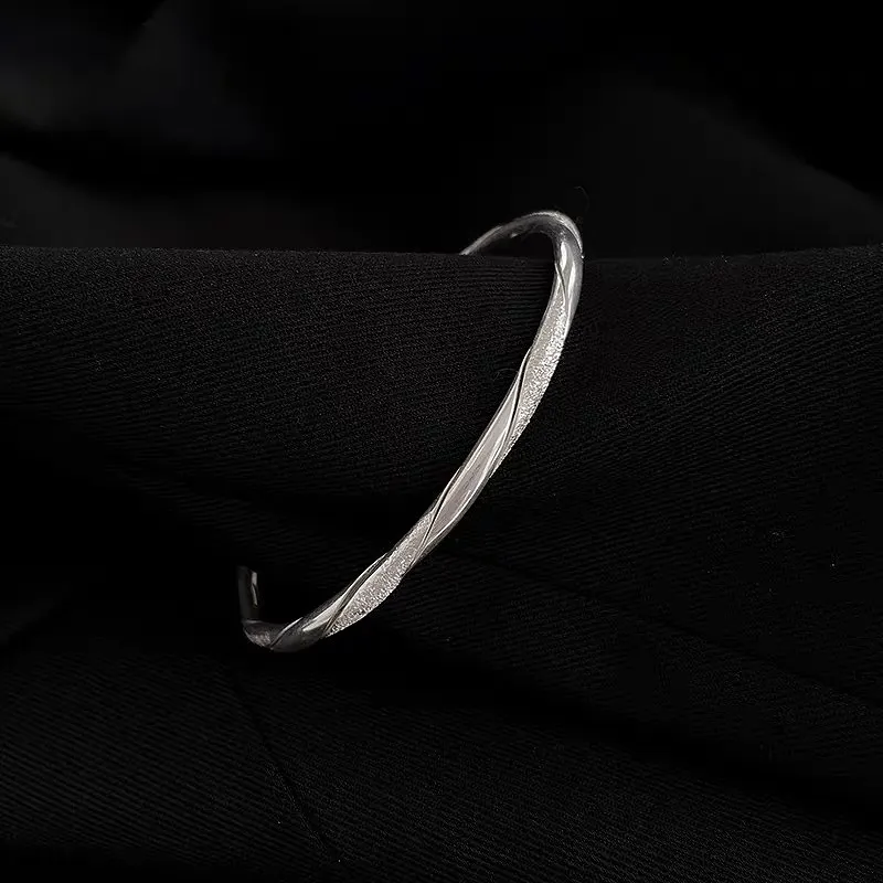 RURA S999 Fine Silver Bangles Women's Silver-5