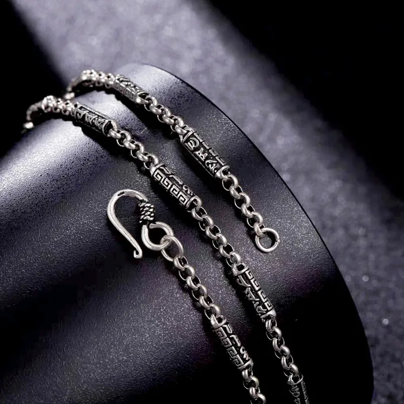 RURA S925 Silver Necklaces Unisex Silver-4
